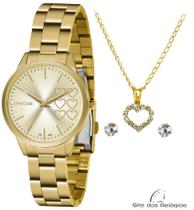 Relógio Lince Feminino KIT LRG4681LKZ82 C1KX Dourado Relógio Lince Feminino KIT LRG4681LKZ82 C1KX Dourado