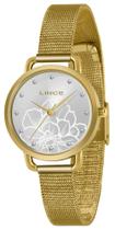 Relógio Lince Feminino LRGJ141L S1KX Pulseira Mesh Dourado