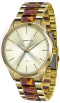 Relogio Lince Feminino Lrt4381l C1nk Dourado Marrom