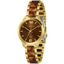 Relógio LINCE feminino mesclado marrom dourado LRT4799L36 N2KN Relógio LINCE feminino mesclado marrom dourado LRT4799L36 N2KN