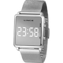 Relógio Lince Feminino Prata MDM4619LBXSX Digital 5 Atm Cristal Mineral Tamanho Médio