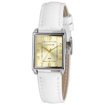 Relogio Lince Feminino prata prateado quadrado com numeros pulseira de couro branco moderno sofisticado LQC4824L25 C2BX Relogio Lince Feminino prata prateado quadrado com numeros pulseira de couro branco moderno sofisticado LQC4824L25 C2BX