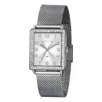 Relógio lince feminino prata retangular lqm4665l s2sx