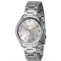 Relógio Lince Feminino Prateado Original Grande Analógico Elegante LRM4743L40 S2SX
