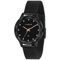 Relógio LINCE feminino preto esteira LRN4707L P1PX