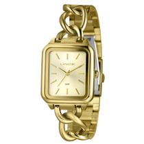 Relógio Lince Feminino Ref: Lqg4825l30 C1kx Retangular Bracelete Dourado Relógio Lince Feminino Ref: Lqg4825l30 C1kx Retangular Bracelete Dourado