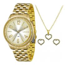 Relógio Lince Feminino Ref: Lrg4338l Kt03s2kx Kit