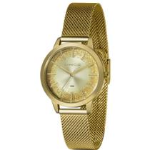 Relógio Lince Feminino Ref: Lrg4678l C1kx Glitter Dourado