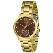 Relógio Lince Feminino Ref: Lrg4808L40 N3Kx Coração Dourado