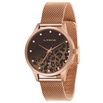 Relógio LINCE feminino rosê onça esteira LRR4716L Q1RX