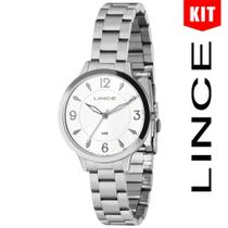 Relógio LINCE KIT feminino prata LRM4749L36 K03BB2SX