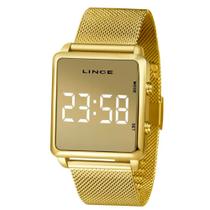 Relógio Lince Led Dourado Feminino MDG4619LBXKX