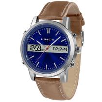 Relogio Lince Masculino Anadigi Pulseira Couro Mac4489L D1Mb