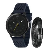 Relogio Lince Masculino Azul Kit Com Pulseira Mrpm016l46 Relogio Lince Masculino Azul Kit Com Pulseira Mrpm016l46