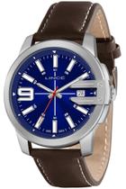 Relógio LINCE masculino azul prata couro MRC4708L D2NX