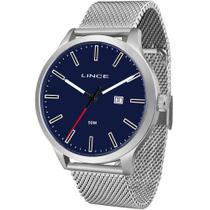 Relógio LINCE masculino azul prata MRM4494L D1SX