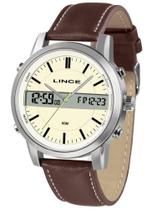 Relógio Lince Masculino Couro Marrom Analógico Mac4489S B1Nb Relógio Lince Masculino Couro Marrom Analógico Mac4489S B1Nb