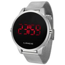 Relógio Lince Masculino Digital Mdm4586l Pxsx Aço Prata