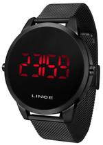 Relogio Lince Masculino Digital Mdn4586l Pxpx Aço Preto