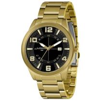 Relógio Lince Masculino Dourado MRG4695L Clássico Garantia