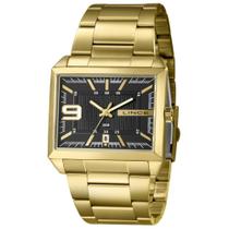 Relógio Lince Masculino Ref: Mqg4752l46 P2kx Retangular Dourado