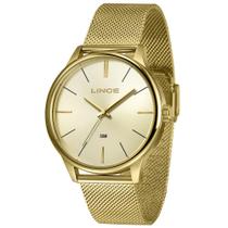 Relógio Lince Masculino Ref: Mrgm019l46 C1kx Casual Mesh Dourado