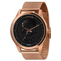 Relogio Lince Masculino Rose Caveira Mrr4726l P1rx