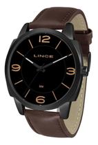 Relogio Lince Masculino Social Mrc4542L Preto Couro Marrom