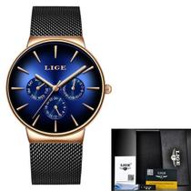 Relógio Luxo De Quartzo Para Homens Malha de Aço Impermável - ElaShopp