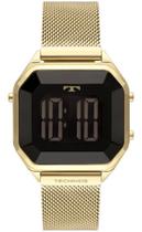 Relógio Luxo Technos Feminino Digital Crystal Dourado