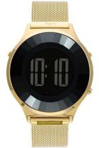 Relógio Luxo Technos Feminino Digital Dourado