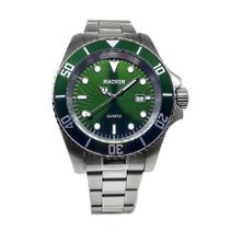 Relógio Magnum Masculino Analogico Calendario Verde MA33068G