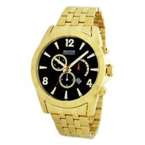 Relógio Magnum Masculino Cronógrafo Dourado 44mm