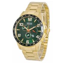 Relógio Magnum Masculino Cronógrafo Dourado Verde Ma35191g