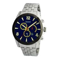 Relógio Magnum Masculino Cronógrafo Prateado 44mm