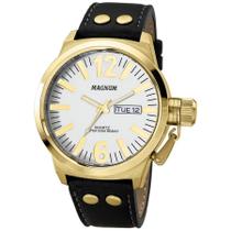 Relógio Magnum Masculino Ma31524b Casual Dourado