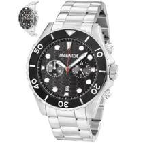 Relógio Magnum Masculino Ref: Ma34718t Multifunção Prateado