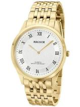 Relógio Magnum Masculino Slim Ma21919H Dourado Analógico