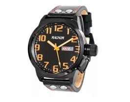 Relógio Magnum Masculino Sovietic MA32952J - Estilo Militar com Caixa de Aço Inoxidável