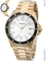 Relógio Magnum Masculino Sports MA34521H Pulseira Dourada