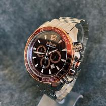 Relógio magnum pulseira de aço com caixa cor vinho ma33586r