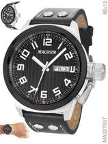 Relógio Magnum Sports Masculino MA32765T Pulseira de Couro