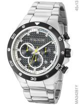 Relógio Magnum Sports Masculino MA34281Y Pulseira Prata Relógio Magnum Sports Masculino MA34281Y Pulseira Prata