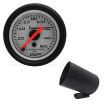 Relógio manômetro 52mm suspensão pressão ar branco willtec - w04.448p + copo