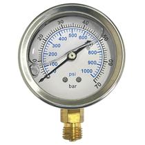 Relógio Manômetro de Pressão até 1000psi / 70bar Relógio Manômetro de Pressão até 1000psi / 70bar