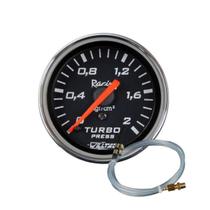 Relógio Manômetro Pressão Turbo 0-2Kg + Kit Instalação C