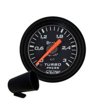Relógio Manômetro Pressão Turbo Turbina 0-3Kg + Copo