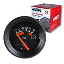 Relógio Marcador Voltímetro 24v Painel Volvo 22-32v 60mm