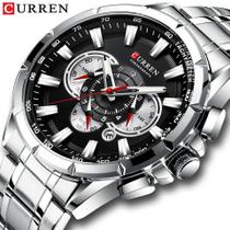 Relógio Masculino 8363 Inox Original Curren Modelo Novo