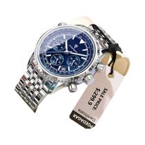 Relógio Masculino À Prova D'Água Com Cronógrafo Luminosa E Data Em Aço Inoxidável Quartz POEDAGAR